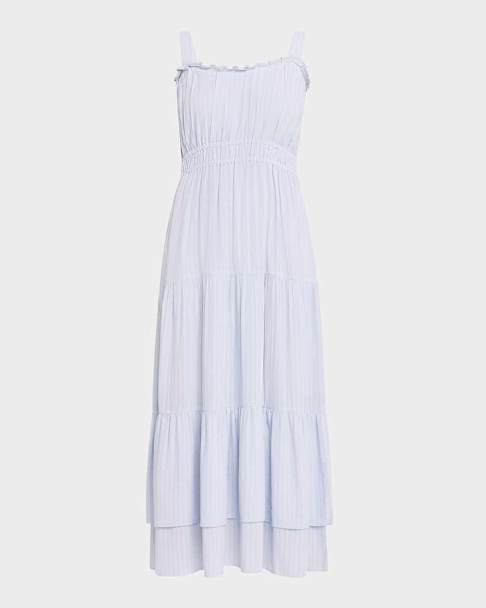Persimmon Tiered Midi Dress